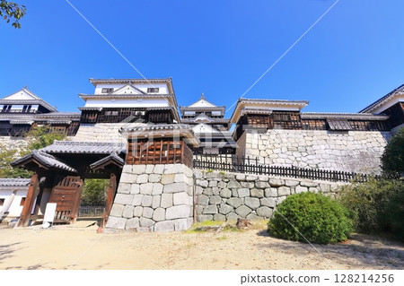 [Ehime Prefecture] Matsuyama Castle tower (12 remaining towers) on a clear autumn day 128214256