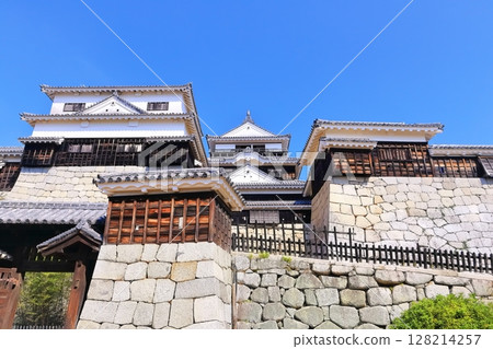 【愛媛郡】秋高氣爽的松山城天守閣（現存12座） 128214257