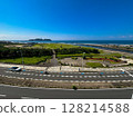National Route 134 along the Shonan/Kugenuma coast and near the mouth of the Hikiji River near Enoshima 128214588
