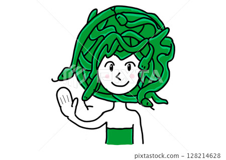 Smiling Medusa 128214628