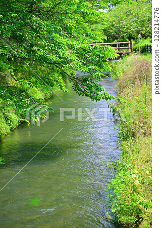 Water intake channel from Ogura Weir, Omoigawa River, Nishikata General Park, Tochigi City Water intake channel from Ogura Weir, Omoigawa River, Nishikata General Park, Tochigi City 128214776