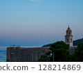Church overlooking the sea in Dubrovnik, Croatia 128214869