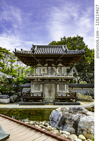 38th of the 88 Shikoku Temples: Kongofukuji Temple Bell Tower, Tosashimizu City, Kochi Prefecture 128214927