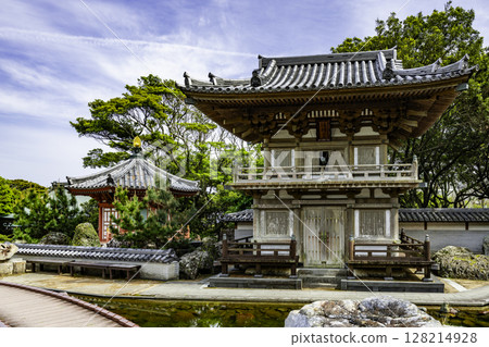 38th of the 88 Shikoku Temples: Kongofukuji Temple, Bell Tower and Shakado Hall, Tosashimizu City, Kochi Prefecture 38th of the 88 Shikoku Temples: Kongofukuji Temple, Bell Tower and Shakado Hall, Tosashimizu City, Kochi Prefecture 128214928