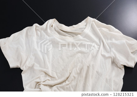 Dirty wrinkled shirt 128215321
