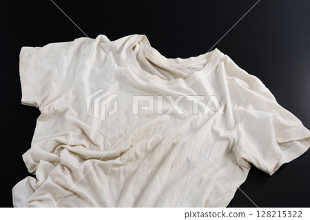Dirty wrinkled shirt 128215322