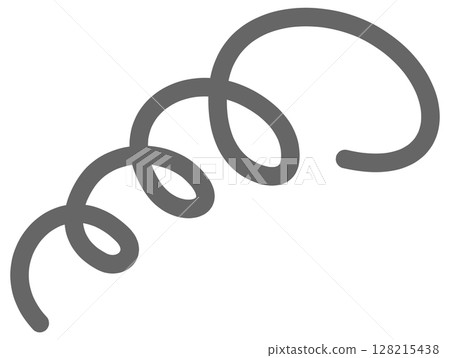 Simple swirling line illustration Simple swirling line illustration 128215438
