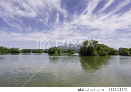 Onuma Quasi-National Park with the blue sky of early summer 128215591