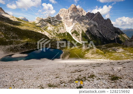 Laghi dei Piani at Dolomite Alps Laghi dei Piani at Dolomite Alps 128215692
