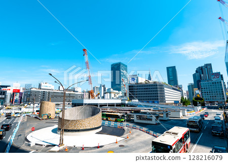 Tokyo cityscape Shinjuku Station West Exit Redevelopment Work 2025.06 c-4 Light color 128216079