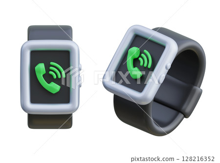 call screen smart watch 3D Icon 128216352