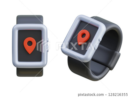 GPS map screen smart watch 3D Icon 128216355