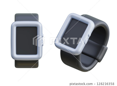 empty screen smart watch 3D Icon empty screen smart watch 3D Icon 128216358