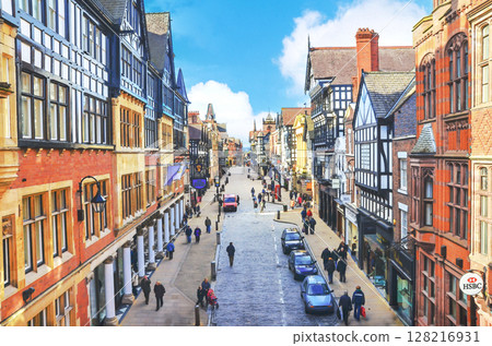 Chester city centre, England Chester city centre, England 128216931