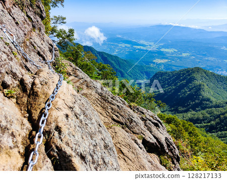 Climbing Mt. Myoko in summer (chain section) 128217133