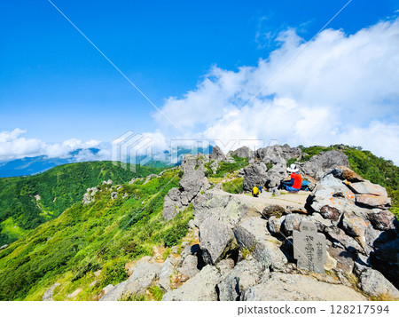 Climbing Mt. Myoko in summer (South Peak Summit) 128217594