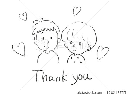 Illustration of grandpa and grandma 128218755