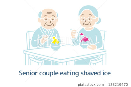 老年夫婦吃刨冰（沒有主線） 128219470