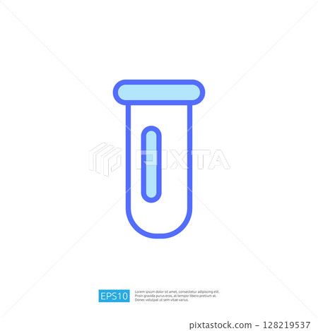 Laboratory Test Tube Icon Representing Scientific Research, Experimentation and Analysis in Education and Science Fields Laboratory Test Tube Icon Representing Scientific Research, Experimentation and Analysis in Education and Science Fields 128219537