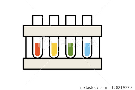 Test tube simple line icon 128219779