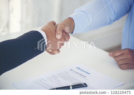 Close up hands Team Business Partners shaking hands together to Greeting Start up new project. Shakehand Teamwork Partnership office desk. Businessman partners handshake together. Business concept 128220475