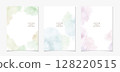 3 types of Japanese-style cover designs drawn with watercolors_B [white background] 128220515