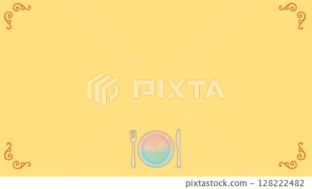 美食橫幅框架（16：9橫向橫幅） 128222482