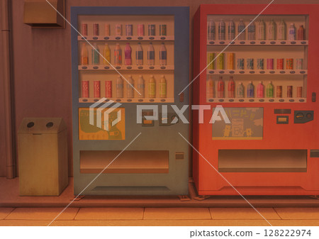 Vending machine background illustration 02 Vending machine background illustration 02 128222974