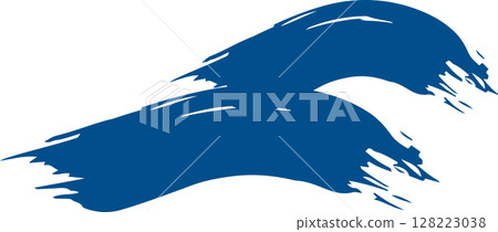 手寫 藍色 日式 刷子 藍色 手寫 藍色 日式 刷子 藍色 128223038