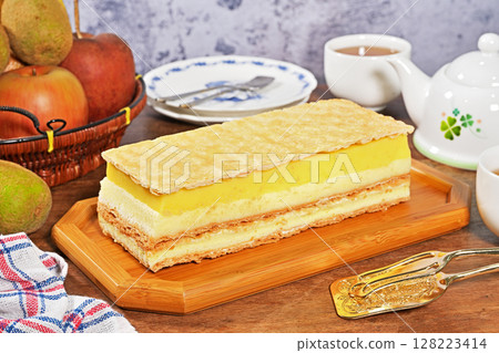 Lemon napoleon cake Lemon napoleon cake 128223414