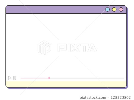 Cute video playback window 128223802