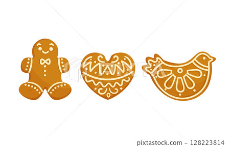 Explore our Festive Gingerbread Cookies Collection, perfect for all your Holiday Celebrations 128223814