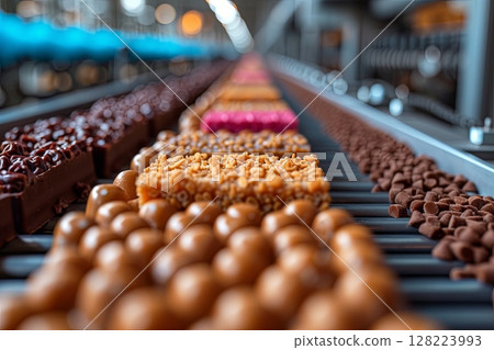 Mixed Chocolate and Candy Bars 128223993