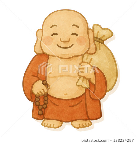 [Seven Lucky Gods] Illustration of Hotei 128224297