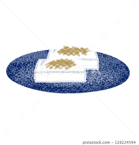 Illustration of mochi (rice cake) Illustration of mochi (rice cake) 128224594