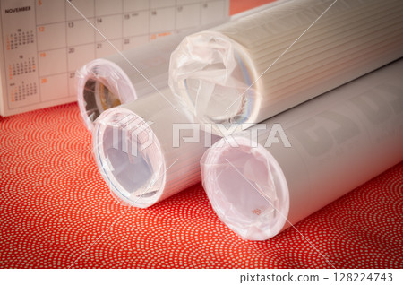 Calendar Greeting Round Business Next Year Wall Calendar Year End Distribution 128224743