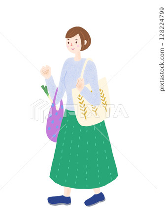 20 多歲和 30 多歲的年輕女性在購物 128224799