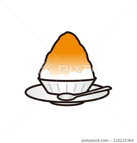 橙味刨冰插畫 128225364