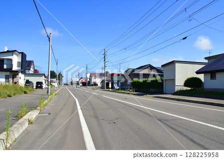 JR北海道池田站週邊及當別川的風景 128225958