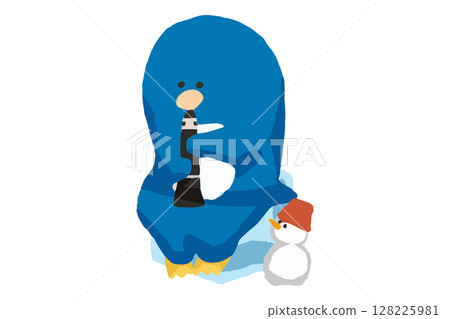 演奏單簧管的企鵝管樂團 128225981