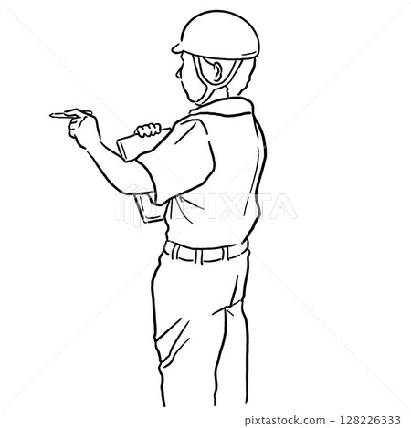 Site supervisor_line drawing 128226333