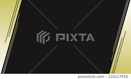 簡單的黑色和金色 16:9 背景向量插圖 簡單的黑色和金色 16:9 背景向量插圖 128227656