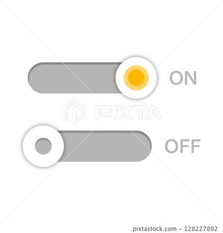 Simple toggle button vector illustration_09 - Stock Illustration ...
