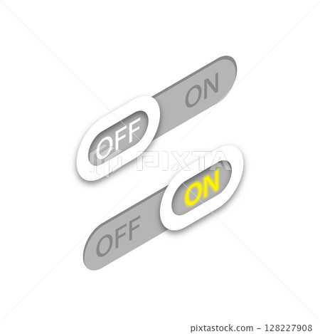Simple toggle button vector illustration_25 Simple toggle button vector illustration_25 128227908
