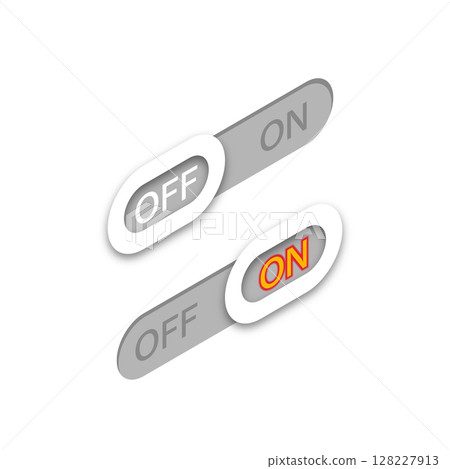Simple toggle button vector illustration_30 Simple toggle button vector illustration_30 128227913