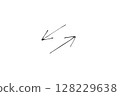 簡單的雙頭箭頭 128229638
