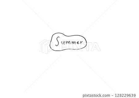 簡單的夏季標誌 簡單的夏季標誌 128229639