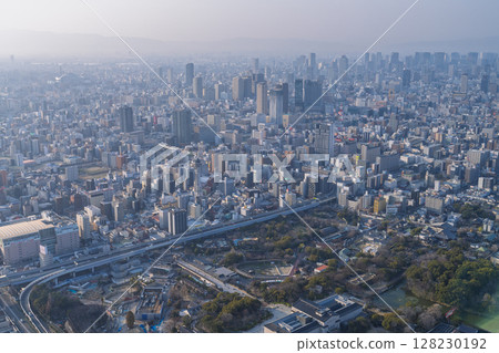 Osaka Cityscape: Evening view of downtown Osaka Osaka Cityscape: Evening view of downtown Osaka 128230192