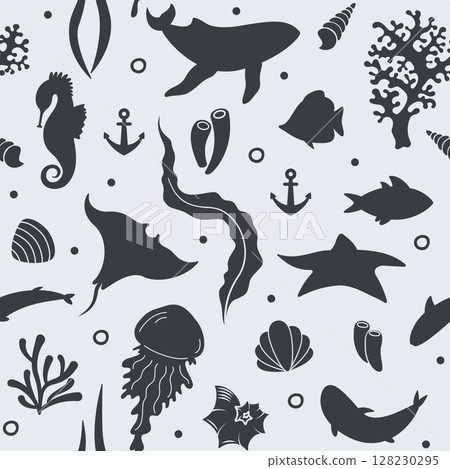 ocean life pattern 128230295