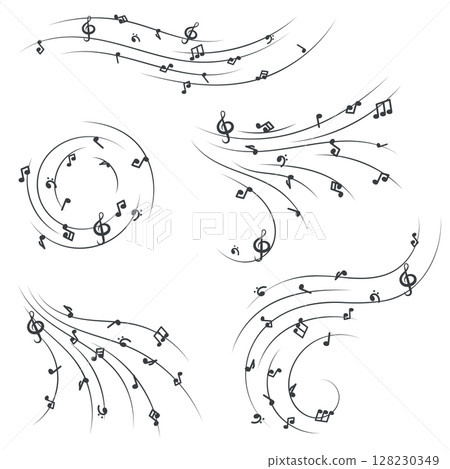 musical notes vector 128230349